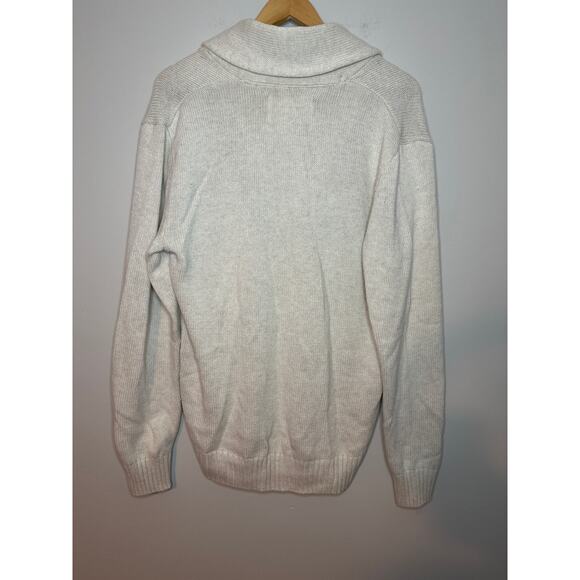 Urban Pipeline Size Large Cardigan Sweater Collar White, Brown, Black, Blue - Picture 4 of 5